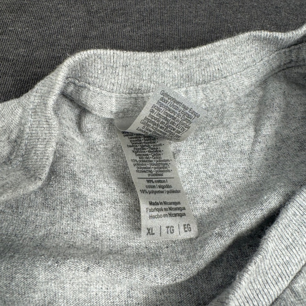 Mens XL Gray Rip's Train Station Yellowstone One Way Tours Graphic T Shirt - Picture 4 of 8
